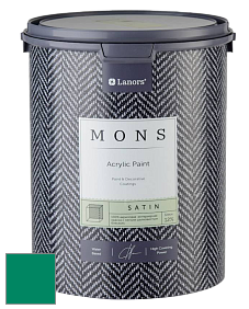 MONS SATIN PAINT – 100% акриловая полуматовая краска, 12% блеска цвет NCS S 3060-B90G 