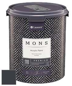 MONS PREMIUM PAINT – 100% акриловая интерьерная краска с шелковистым матовым блеском цвет NCS S 8505-R80B 