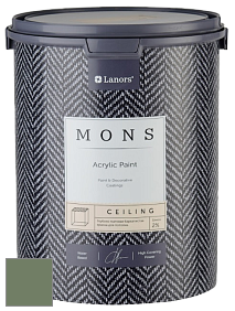 MONS CEILING PAINT – Aбсолютно матовая потолочная краска, 2% блеска цвет MONS 174 Тропики