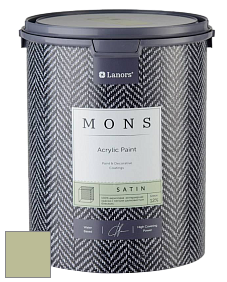 MONS SATIN PAINT – 100% акриловая полуматовая краска, 12% блеска цвет NCS S 2020-G50Y 