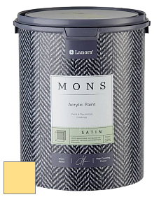 MONS SATIN PAINT – 100% акриловая полуматовая краска, 12% блеска цвет NCS S 0540-Y 