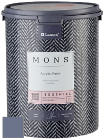 MONS EGGSHELL PAINT – 100% акриловая шелковисто-матовая краска, 7 % блеска цвет NCS S 5020-R70B 