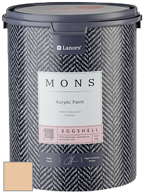 MONS EGGSHELL PAINT – 100% акриловая шелковисто-матовая краска, 7 % блеска цвет MONS 4 Абрикосовый бум