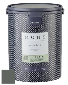 MONS SATIN PAINT – 100% акриловая полуматовая краска, 12% блеска цвет NCS S 7005-G20Y 