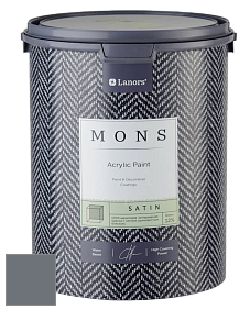 MONS SATIN PAINT – 100% акриловая полуматовая краска, 12% блеска цвет NCS S 6005-R80B 