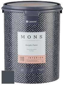 MONS INTERIOR PAINT – 100% акриловая глубоко матовая краска, 3% блеска цвет MONS 28 Галактика