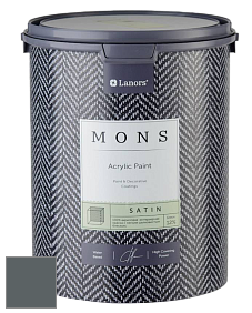 MONS SATIN PAINT – 100% акриловая полуматовая краска, 12% блеска цвет NCS S 7005-B20G 