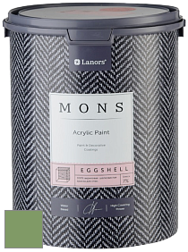 MONS EGGSHELL PAINT – 100% акриловая шелковисто-матовая краска, 7 % блеска цвет NCS S 3040-G30Y 