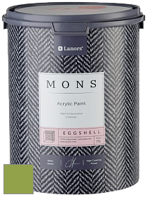 MONS EGGSHELL PAINT – 100% акриловая шелковисто-матовая краска, 7 % блеска цвет NCS S 2060-G40Y 