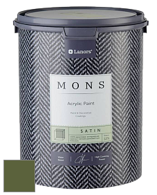 MONS SATIN PAINT – 100% акриловая полуматовая краска, 12% блеска цвет NCS S 5540-G40Y 