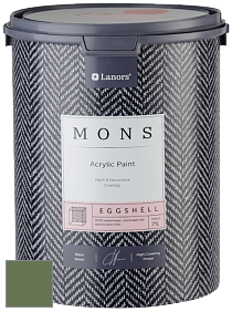 MONS EGGSHELL PAINT – 100% акриловая шелковисто-матовая краска, 7 % блеска цвет NCS S 5030-G30Y 