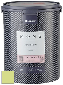 MONS EGGSHELL PAINT – 100% акриловая шелковисто-матовая краска, 7 % блеска цвет NCS S 0540-G50Y 