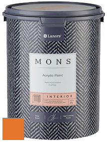 MONS INTERIOR PAINT – 100% акриловая глубоко матовая краска, 3% блеска цвет NCS S 1080-Y40R 