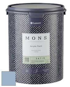 MONS SATIN PAINT – 100% акриловая полуматовая краска, 12% блеска цвет NCS S 2020-R80B 