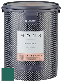 MONS INTERIOR PAINT – 100% акриловая глубоко матовая краска, 3% блеска цвет NCS S 5040-B80G 