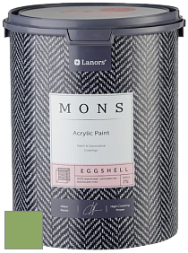 MONS EGGSHELL PAINT – 100% акриловая шелковисто-матовая краска, 7 % блеска цвет NCS S 2050-G30Y 