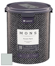 MONS PREMIUM PAINT – 100% акриловая интерьерная краска с шелковистым матовым блеском цвет NCS S 1505-B80G 