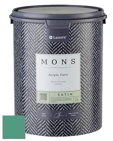 MONS SATIN PAINT – 100% акриловая полуматовая краска, 12% блеска цвет NCS S 3040-B90G 