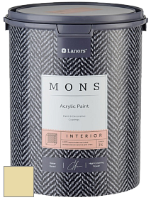 MONS INTERIOR PAINT – 100% акриловая глубоко матовая краска, 3% блеска цвет NCS S 1020-G90Y 