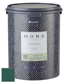MONS SATIN PAINT – 100% акриловая полуматовая краска, 12% блеска цвет NCS S 6030-B90G 