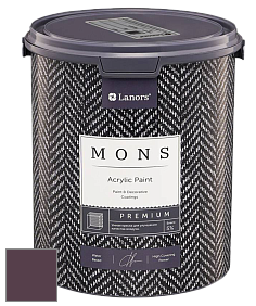 MONS PREMIUM PAINT – 100% акриловая интерьерная краска с шелковистым матовым блеском цвет NCS S 7020-R30B 
