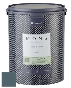 MONS SATIN PAINT – 100% акриловая полуматовая краска, 12% блеска цвет MONS 35 Зимний город