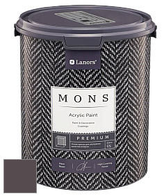 MONS PREMIUM PAINT – 100% акриловая интерьерная краска с шелковистым матовым блеском цвет MONS 61 Фиолетово-пурпурный