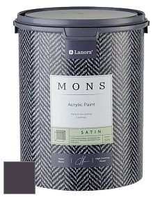 MONS SATIN PAINT – 100% акриловая полуматовая краска, 12% блеска цвет NCS S 8010-R50B 