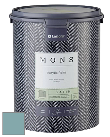 MONS SATIN PAINT – 100% акриловая полуматовая краска, 12% блеска цвет NCS S 3020-B30G 