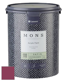 MONS SATIN PAINT – 100% акриловая полуматовая краска, 12% блеска цвет NCS S 3060-R20B 