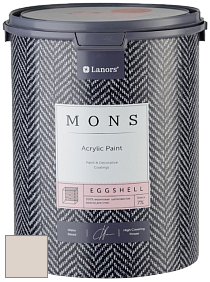 MONS EGGSHELL PAINT – 100% акриловая шелковисто-матовая краска, 7 % блеска цвет MONS 64 Серебряный пион