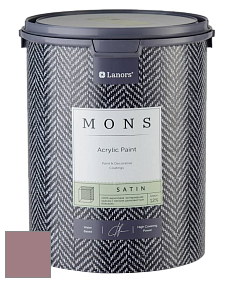 MONS SATIN PAINT – 100% акриловая полуматовая краска, 12% блеска цвет NCS S 4020-R10B 