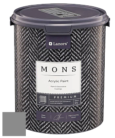 MONS PREMIUM PAINT – 100% акриловая интерьерная краска с шелковистым матовым блеском цвет NCS S 5000-N 