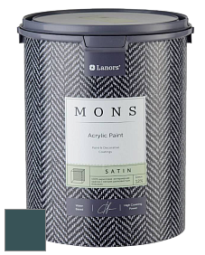 MONS SATIN PAINT – 100% акриловая полуматовая краска, 12% блеска цвет NCS S 7020-B30G 