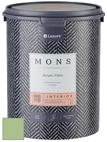 MONS INTERIOR PAINT – 100% акриловая глубоко матовая краска, 3% блеска цвет MONS 240 Мавра