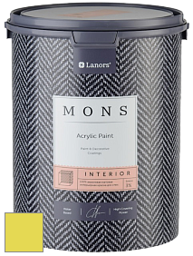 MONS INTERIOR PAINT – 100% акриловая глубоко матовая краска, 3% блеска цвет NCS S 0560-G70Y 