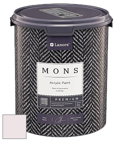 MONS PREMIUM PAINT – 100% акриловая интерьерная краска с шелковистым матовым блеском цвет NCS S 0505-R10B 