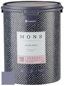 MONS EGGSHELL PAINT – 100% акриловая шелковисто-матовая краска, 7 % блеска цвет NCS S 4020-R60B 