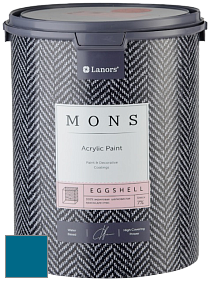 MONS EGGSHELL PAINT – 100% акриловая шелковисто-матовая краска, 7 % блеска цвет NCS S 4055-B 
