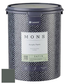 MONS SATIN PAINT – 100% акриловая полуматовая краска, 12% блеска цвет NCS S 7005-G 