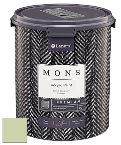 MONS PREMIUM PAINT – 100% акриловая интерьерная краска с шелковистым матовым блеском цвет NCS S 1020-G40Y 