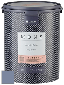 MONS INTERIOR PAINT – 100% акриловая глубоко матовая краска, 3% блеска цвет NCS S 4020-R70B 