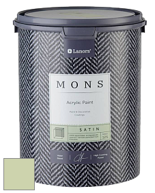 MONS SATIN PAINT – 100% акриловая полуматовая краска, 12% блеска цвет NCS S 1020-G40Y 