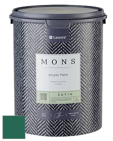 MONS SATIN PAINT – 100% акриловая полуматовая краска, 12% блеска цвет NCS S 5040-B90G 