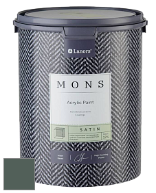 MONS SATIN PAINT – 100% акриловая полуматовая краска, 12% блеска цвет MONS 30 Мох