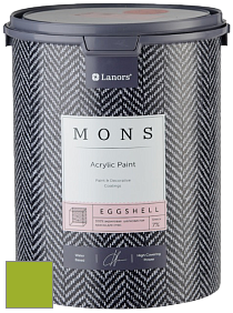 MONS EGGSHELL PAINT – 100% акриловая шелковисто-матовая краска, 7 % блеска цвет NCS S 1075-G40Y 