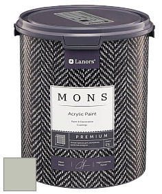 MONS PREMIUM PAINT – 100% акриловая интерьерная краска с шелковистым матовым блеском цвет NCS S 1555-R90B 