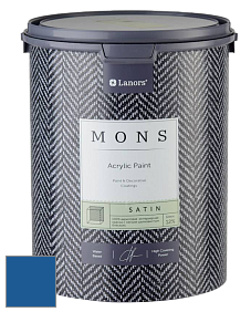 MONS SATIN PAINT – 100% акриловая полуматовая краска, 12% блеска цвет NCS S 3560-R80B 