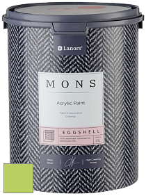 MONS EGGSHELL PAINT – 100% акриловая шелковисто-матовая краска, 7 % блеска цвет NCS S 0560-G40Y 