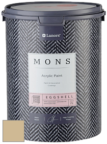 MONS EGGSHELL PAINT – 100% акриловая шелковисто-матовая краска, 7 % блеска цвет MONS 190 Пчелиный воск